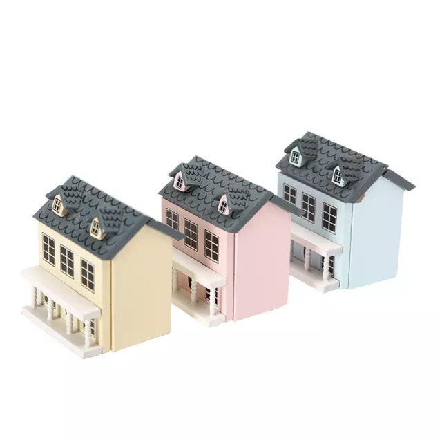 1/12 Scale Dollhouse Miniature Cute Wooden Villa Furniture Doll House Accessory