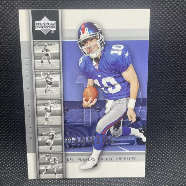 2004 Upper Deck Rookie Premier Card #1 Eli Manning New York Giants RC HOF