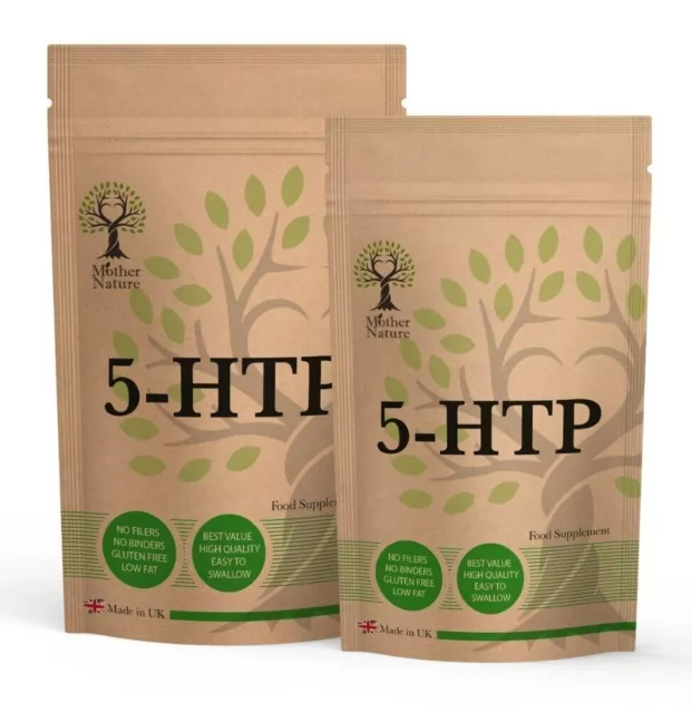 5HTP 400mg Vegan Capsules Natural Supplement 5-HTP Powder Griffonia Seed Extract