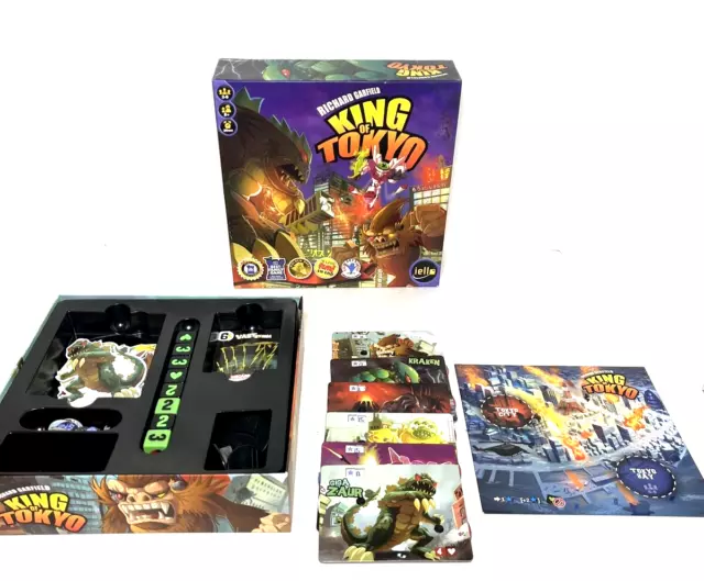 King Of Tokyo Board Game 51032 2014 iello: Incomplete Extra Parts More Players