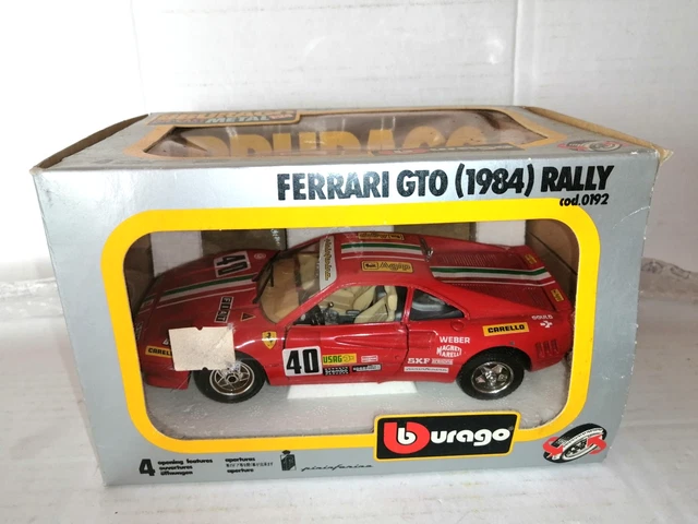 Burago 1/18 Ferrari GTO 1984 - Rallye 1986 N°25 Rouge - Réf 3057 - Occasion