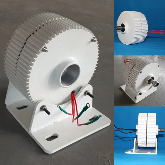 800W 12V 24V 48V 3 Fásicas Imán Permanente Generador Turbina Eólica Iluminadores