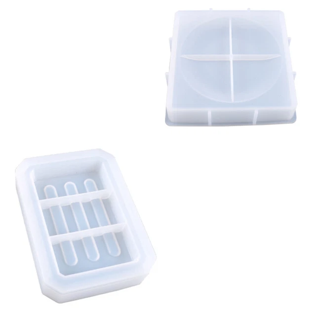 2 Pcs Silikonform Für Seifenkisten Selbst Gemacht Aufbewahrungskiste Werkzeug 3