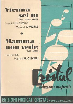 Spartito VA COL MIO PENSIERO Ritmo Lento di A.Beltrami edizioni Cora 1946 