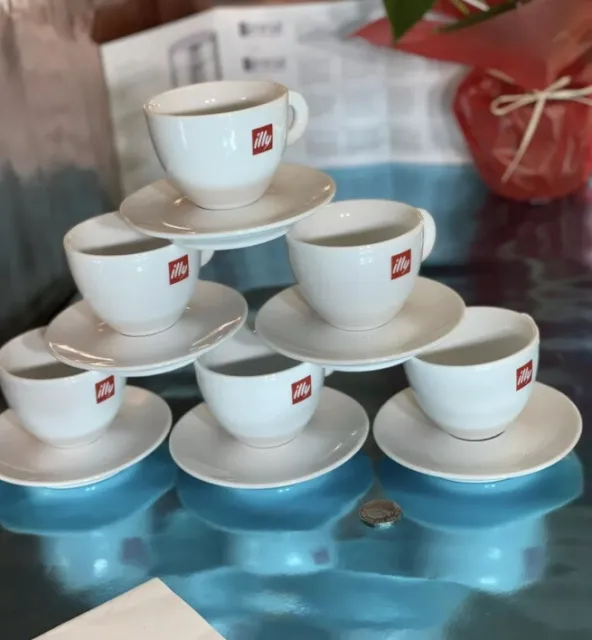 6er Set illy / Cappucino / Großer Espreso / Kaffeetassen / Neu / 170ml / 6 Oz