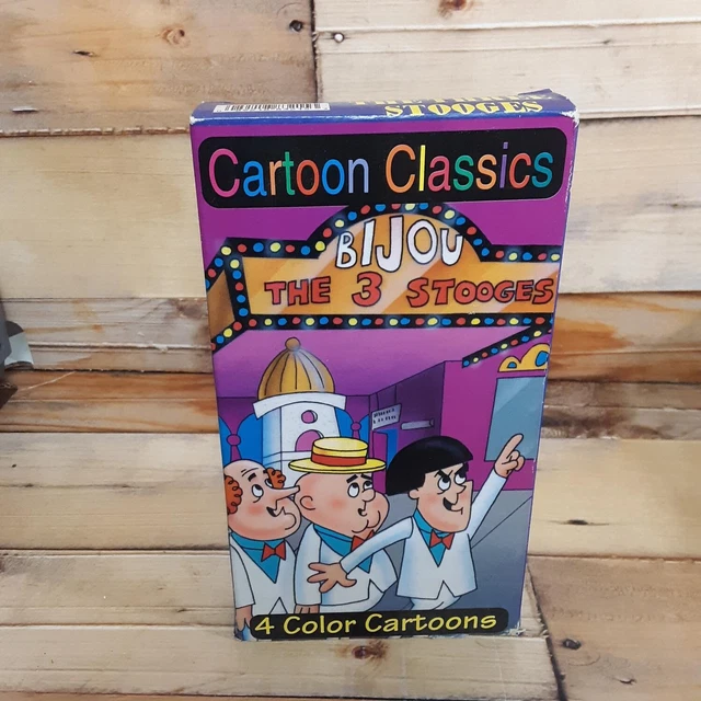 THE THREE STOOGES Bijou VHS VCR Tape Used Cartoon Classics 6.85 PicClick