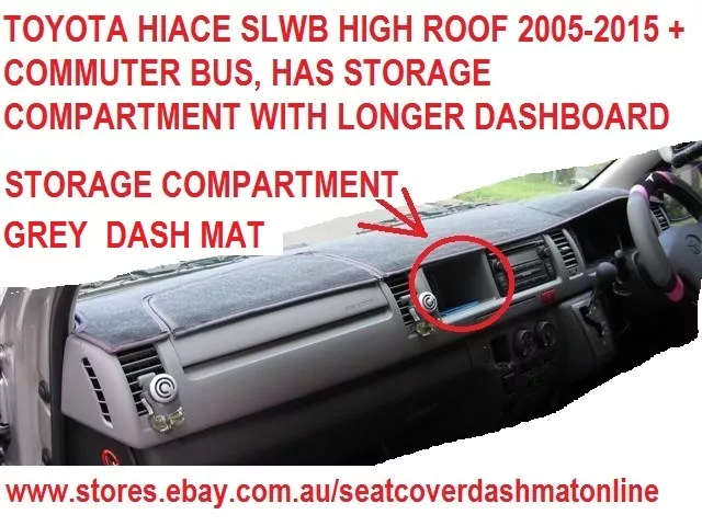Dashboard Cover Pad for Toyota 2007-2011 Car Dash Sun Cover Mat Inner, Grey