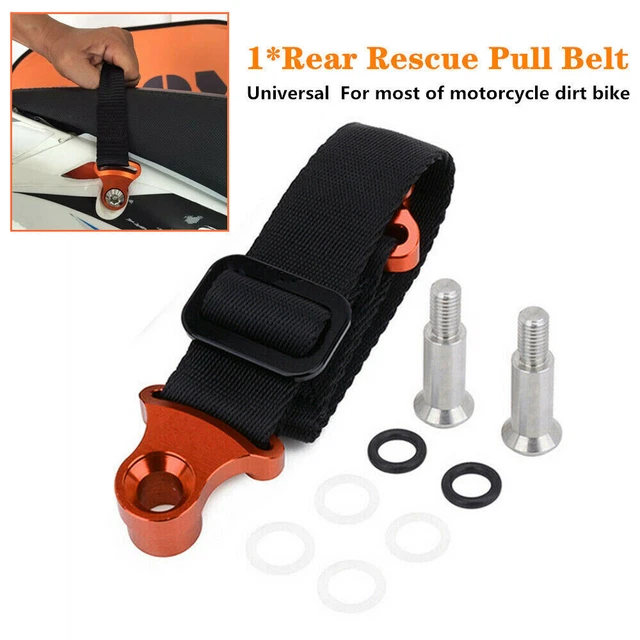 Universal CNC Adjustable Motocycle Rear Pull Handle Lift Tow Strap Nylon Belt