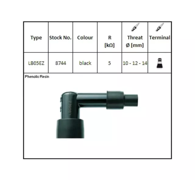 14061 - Pipa bujia LB05EZ NGK compatible con POLARIS MAGNUM 425 425 1995-2002