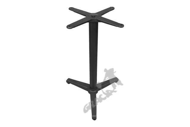 Tischgestell Aus Gusseisen – Schwarz Matt, 73 Cm Höhe, Grundplatte 40x40 Cm, Stabil, Für Gastro & Zuhause