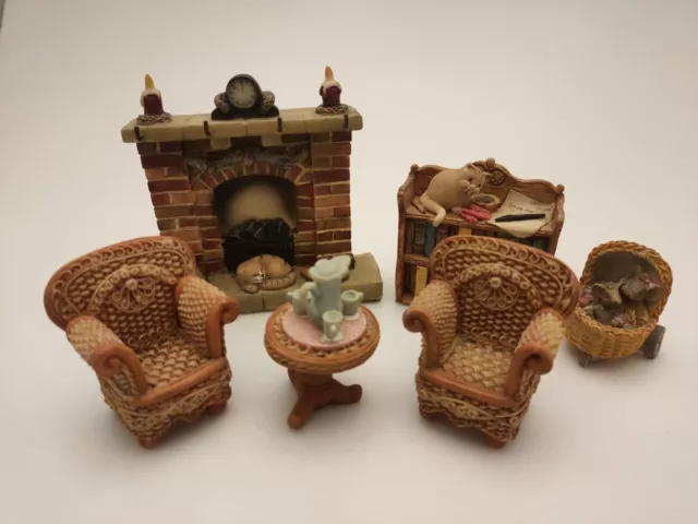 Doll's House Collectable Accessories Resin Lounge Set