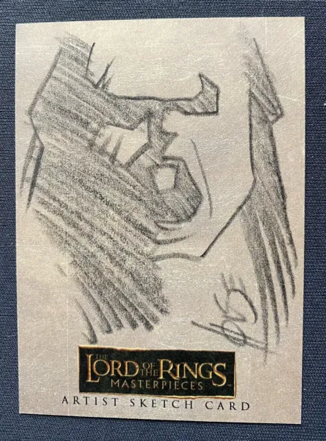 Lord of the Rings Masterpieces ORC Artist Sketch Card 1/1 Topps