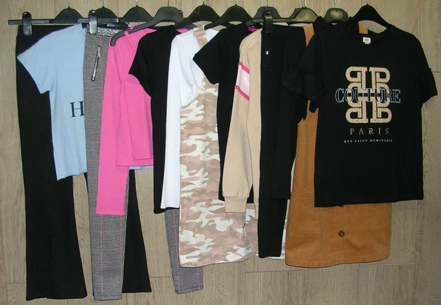 RIVER ISLAND LIPSY NEXT etc Girls Bundle Trousers Tops Dress Age 9-10 140cm