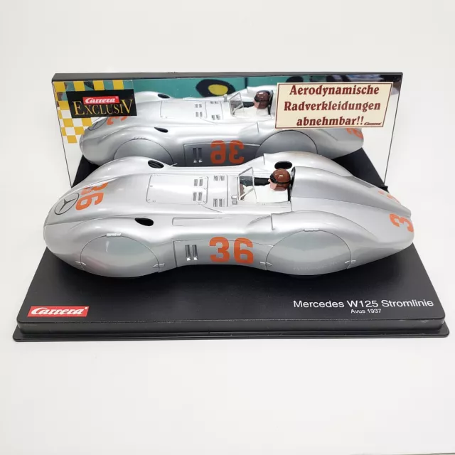 Carrera Exclusive Mercedes W125 Stromlinie 1/24 Avus 1937 Slot Car