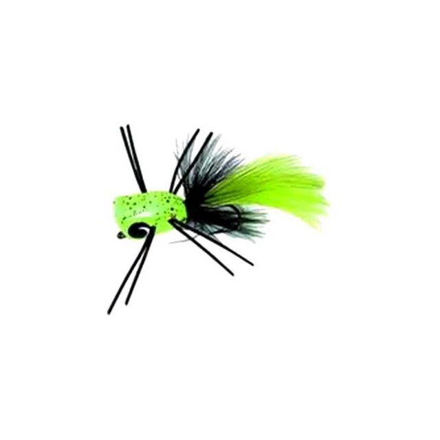 Betts 301-8-7 Top Pop Size 8 Chartrueses PK Fishing Packaged Fly/Popper