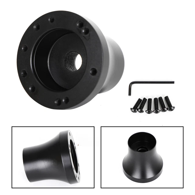 Mozzo adattatore volante carrello da golf alluminio adatto per EZGO TXT & RXV nero B2