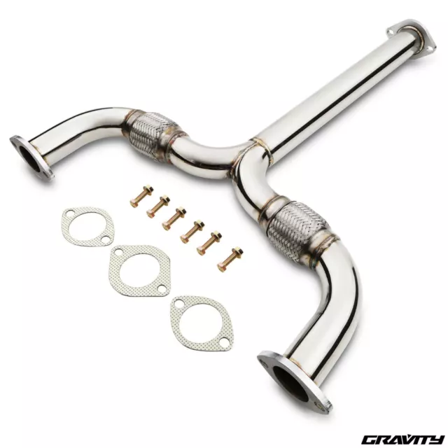 Edelstahl Auspuff Y Rohr Flexi Vorne Unten Rohr Für Nissan 350Z Z33 3,5 V6 03-06