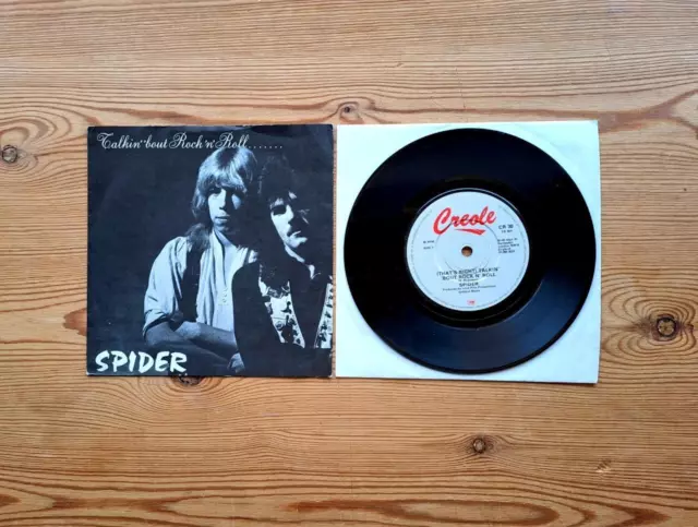 Spider - Talkin' 'Bout Rock 'N' Roll Uk 1982 7" P/S Rare Hard Rock Nwobhm Metal