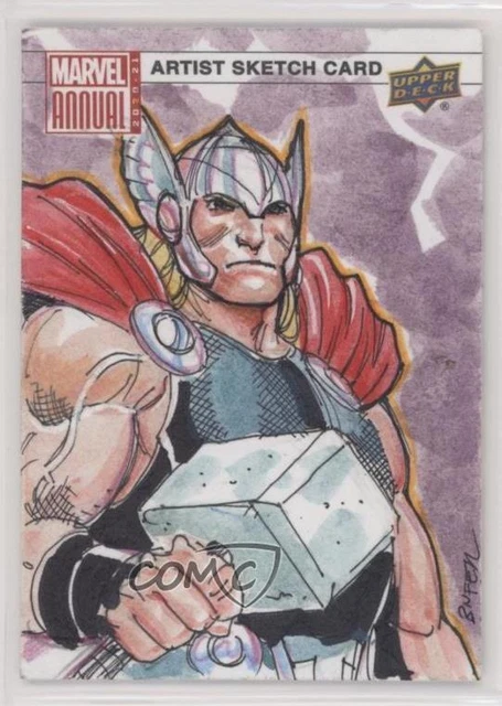 2020-21 Upper Deck Marvel Annual Sketch Cards 1/1 Bnfer #SKT Auto Sketch p1l