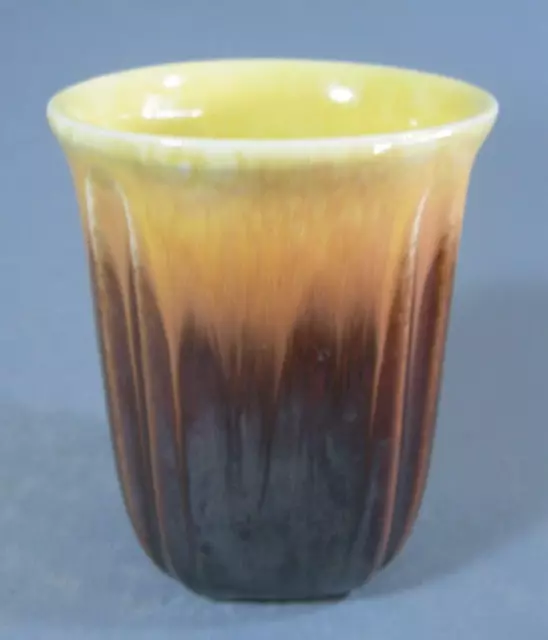 Vintage art deco Newtone Australian pottery vase 486 drip-glazed 12cm