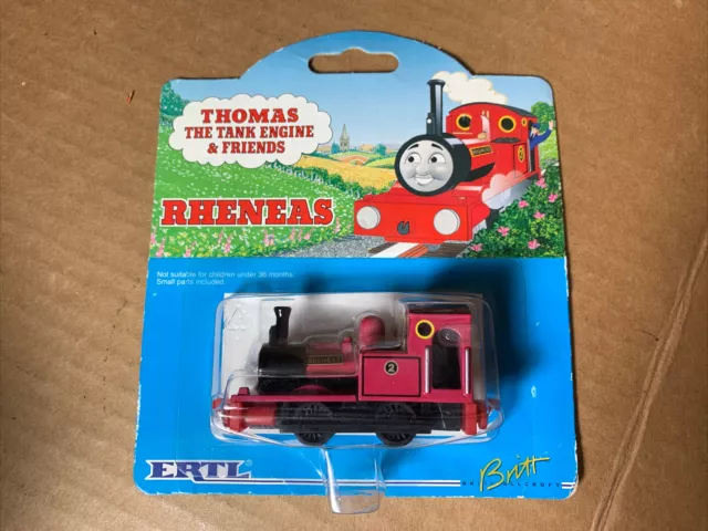 Vtg 1996 ERTL Thomas the Tank Engine Britt Allcroft RHENEAS Diecast NEW on CARD