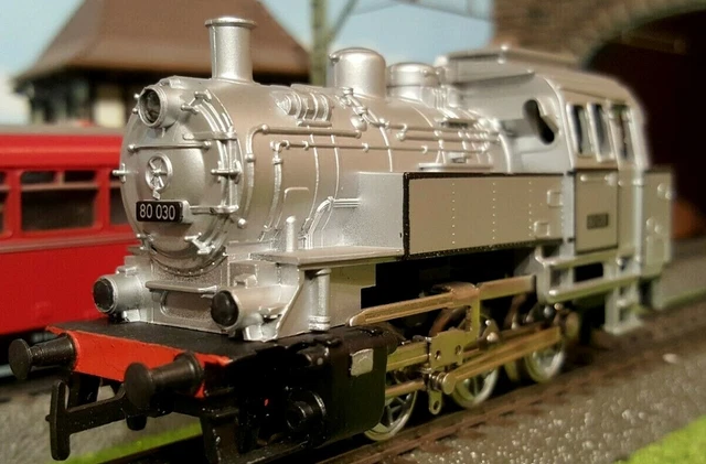 174 Märklin 3000 BR 80 Dampflok Tenderlok Güterzug Personenzug ...