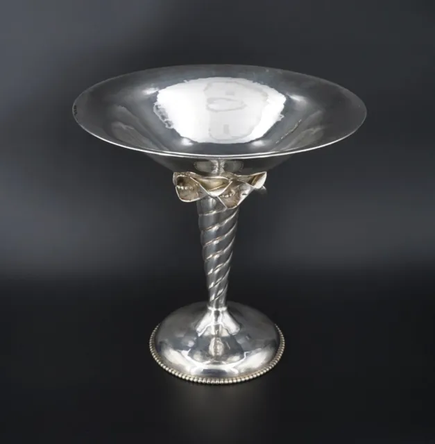 William de Matteo Sterling Silver Footed Lily Compote 6.5" Midcentury M1849