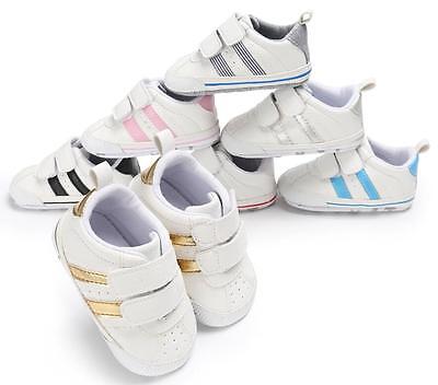 Newborn Baby Pram Shoes Boy Girl Sneakers Toddler PreWalker First Trainers 0-18M