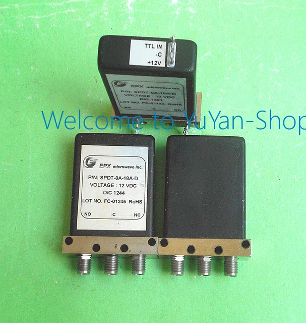 1pc EPX SPDT-0A-18A 12V DC-18GHz One Second SMA RF Coaxial Switch #T349A YS