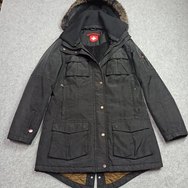 Parka Sandro Kaki Femme Taille 40 - Manteau D'hiver Doublé - Occasion Parfait état