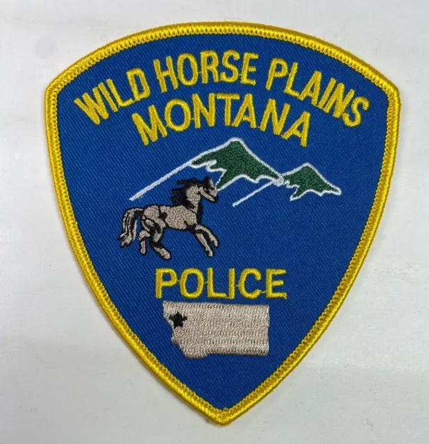 Wild Horse Plains Police Montana MT Police Patch G10