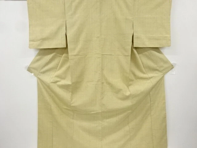 6830793: Japanese Kimono / Antique Kimono / Tsumugi / Woven Abstract Pattern