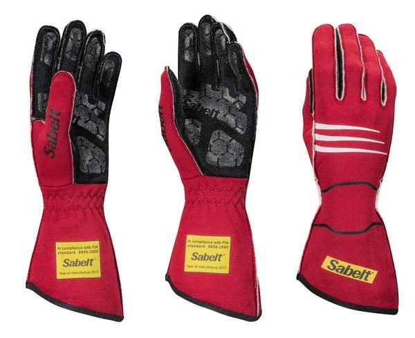 SABELT Gants Hero TG-9 Tailles à Partir De XS À XL FIA8856-2000 Paume Silicone