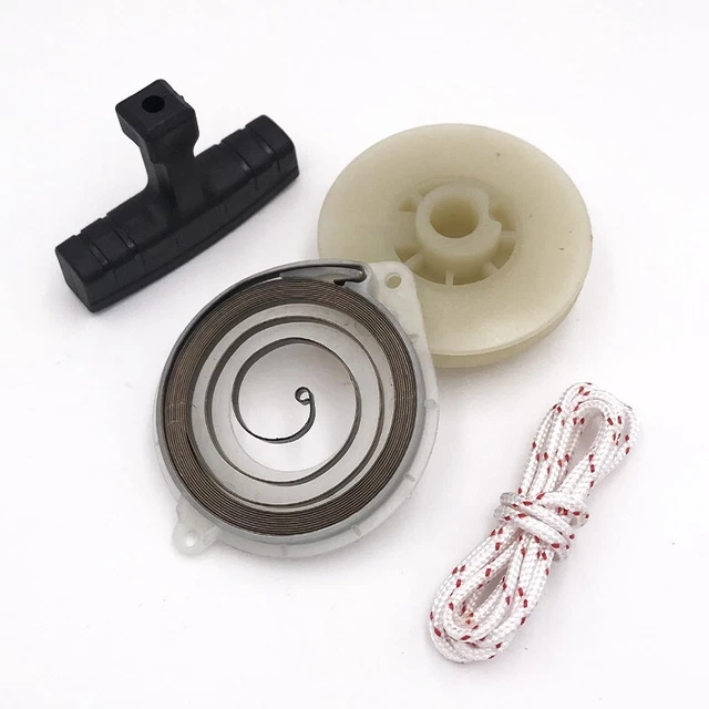 Maniglia Puleggia Molla Kit Accensione Corda Riparazione Set di Ricambio 455 460