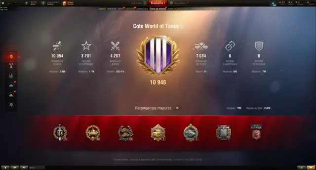 Compte world of tanks, Chieftain+907+VK7201K,121B