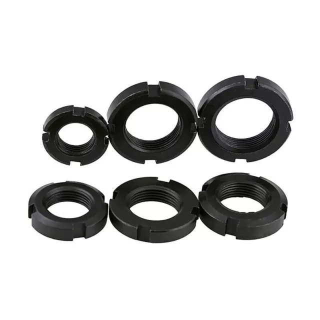 Grade 4.8 Metric Slotted Nuts M10-M60 Bearing Retaining Lock Nuts Carbon Steel