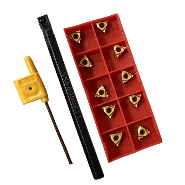 SNR0008K11 Threading Turning Tool Holder Boring Bar&10pc 11IR,A60 Carbide Insert
