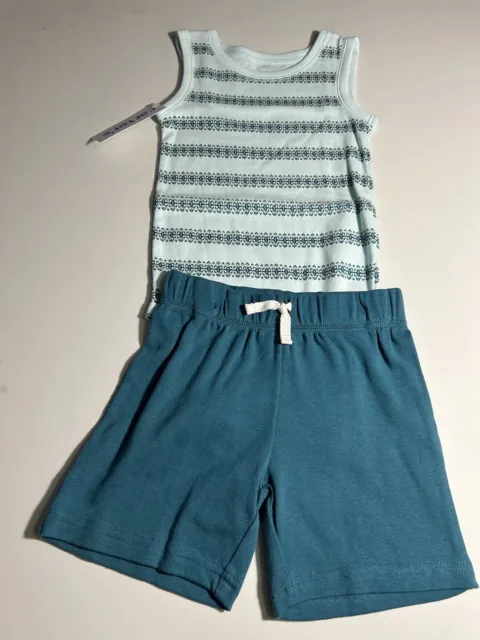 Carters Baby Boy 2 Piece Knit Dino Short Outfit 24M NWT