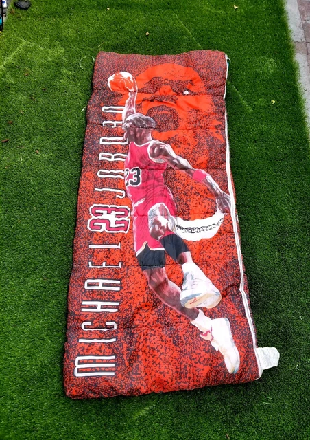Vintage 1991 Michael Jordan Sleeping Bag Chicago Bulls NBA Basketball 30 x 67