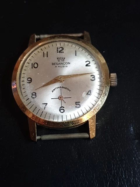 Montre Mécanique Vintage Kelton Des Années 80 - Boîtier Argenté Chromé, Mouvement Manuel Ne Fonctionne Pas