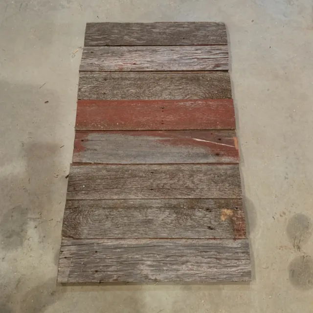 Reclaimed Weathered Red Barn Siding Boards 8 Pieces Craft Projects Rustic Decor