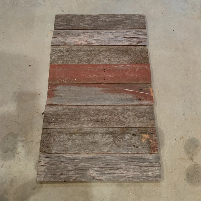 Reclaimed Weathered Red Barn Siding Boards 8 Pieces Craft Projects Rustic Decor