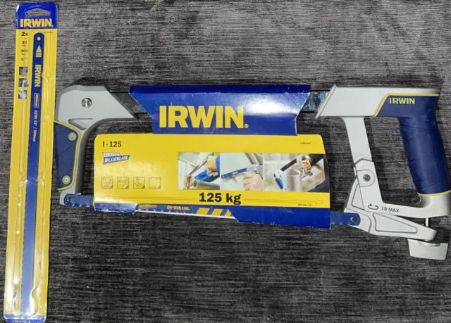 Irwin 300 mm/12 Zoll Profi Soft Grip I-125 Metall Bügelsäge & 2X Klingen, 10504407