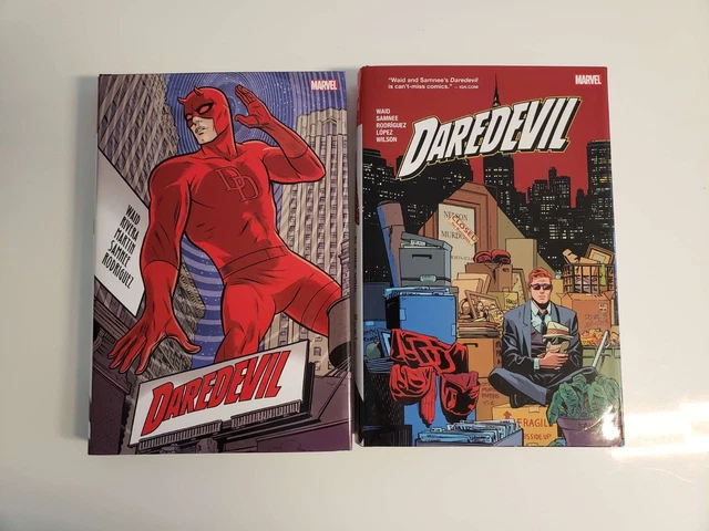 Daredevil By Mark Waid Omnibus Vol 1 & 2 Marvel OOP Rare Hardcover