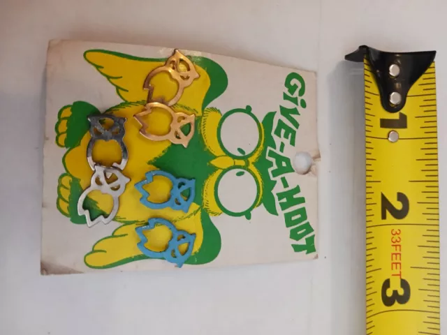 Vintage 70’s GIVE A HOOT DON'T POLLUTE ear rings