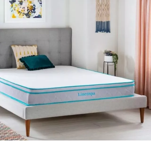 Linenspa Essentials AlwaysCool 8-Inch Hybrid Mattress, Twin