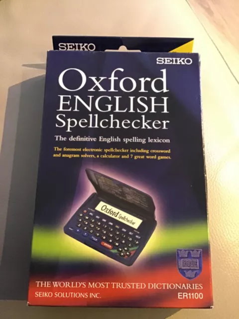 Seiko ER1100 - Oxford English Spellchecker Crossword Solver/Calculator/Games