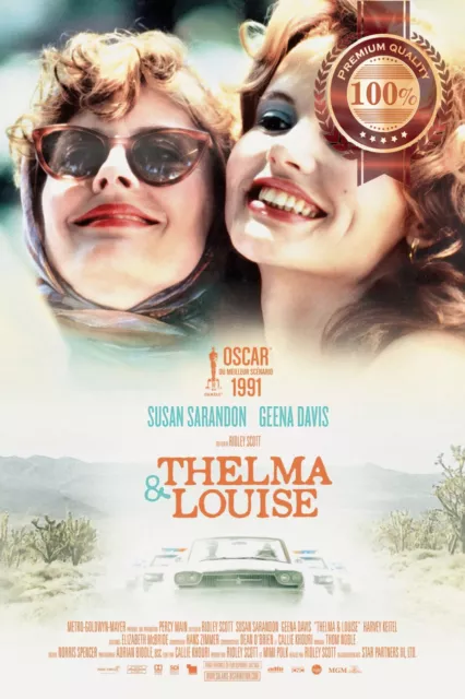 THELMA AND LOUISE 1991 90s ORIGINAL CINEMA MOVIE FILM PRINT PREMIUM POSTER