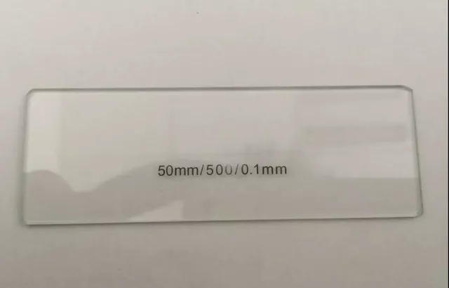 Calibration Slide 50mm 0.1mm Scale Micrometer Microscope Stage FotoHigh