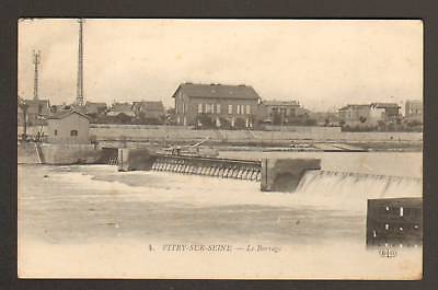 Vitry-sur-seine (94) villas & animated dam in 1914